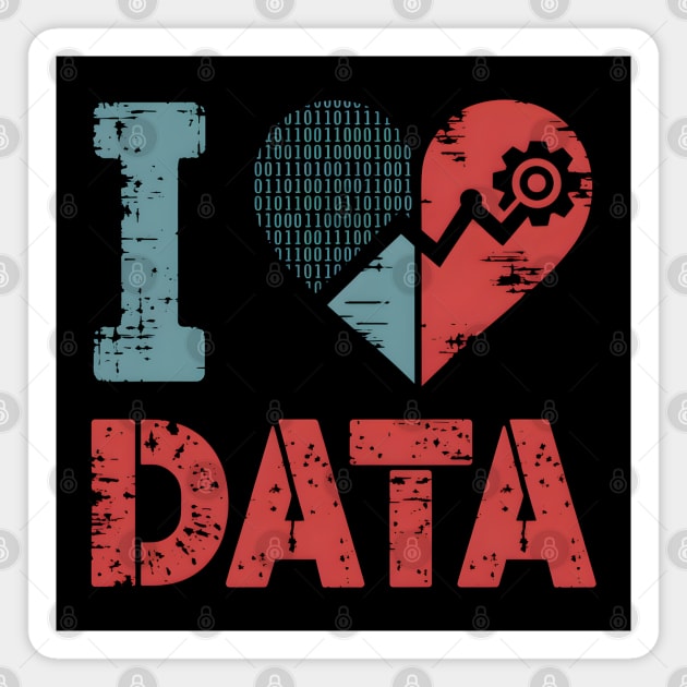 I Love Data Magnet by MakerMind8.2